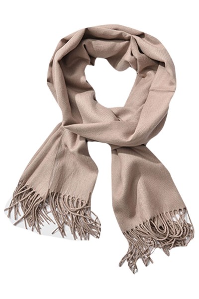 SKSL004 design pure color imitation cashmere scarf tassel scarf manufacturer detail view-3